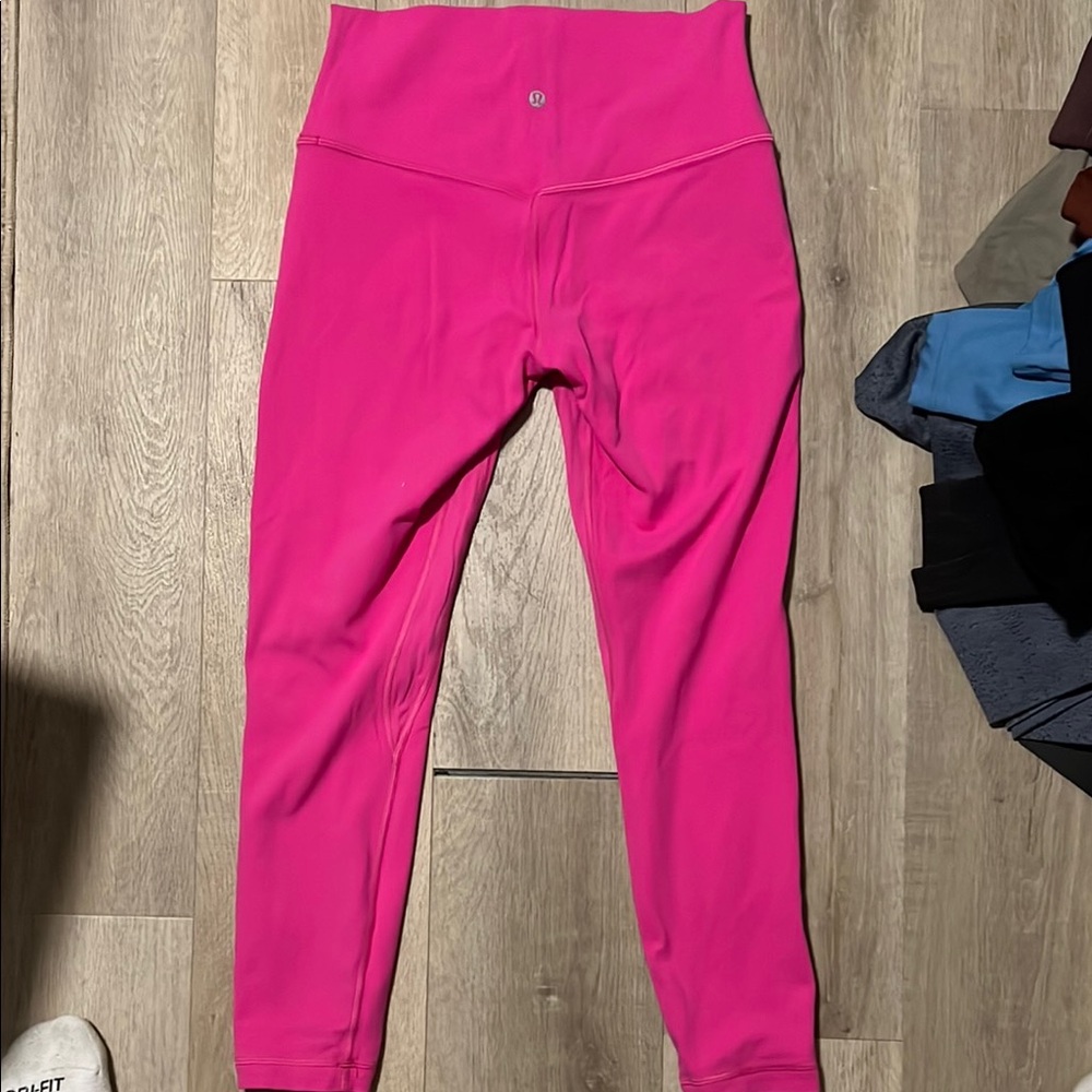 Vibrant Pink High-Waisted Leggings